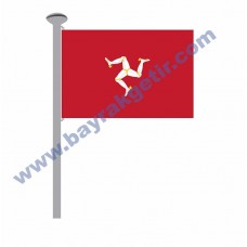 İSLE ADASI GÖNDER BAYRAK 50x75 ( EBAT SEÇİNİZ )